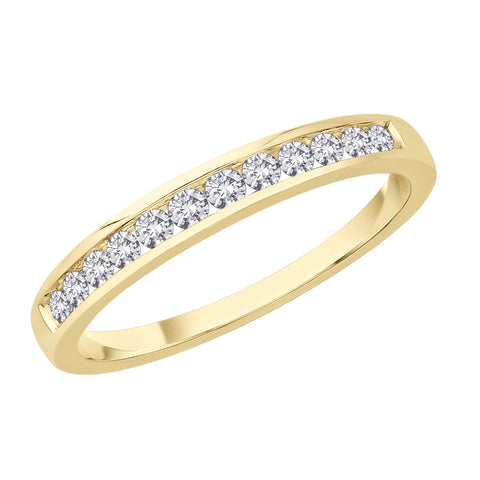 KATARINA 12-Stone Diamond Wedding Band (1/4 cttw)