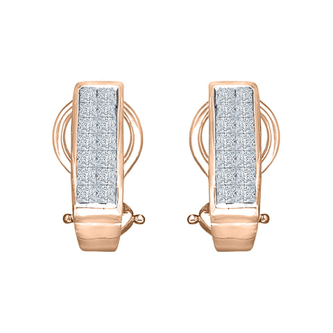KATARINA Princess Cut Diamond Fashion Earrings (1 cttw)