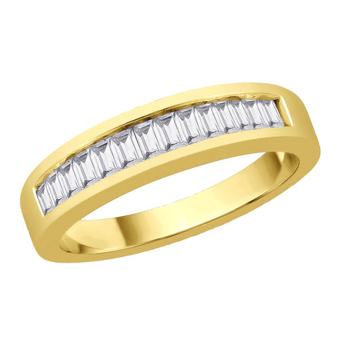 KATARINA Baguette Cut Diamond Wedding Band (1/2 cttw)