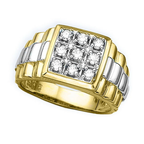 KATARINA Diamond Men's Wedding Band (1/2 cttw)