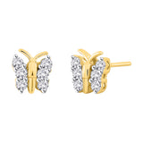 14K Yellow Gold~White Diamond, 10K Yellow Gold~White Diamond