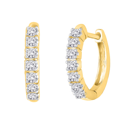 KATARINA Diamond Huggie Earrings (1/4 cttw GH, I2/I3)