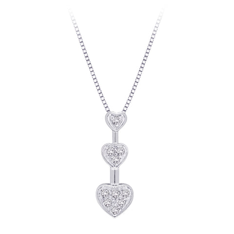 KATARINA Diamond Heart Jewelry Set (1/4 cttw)