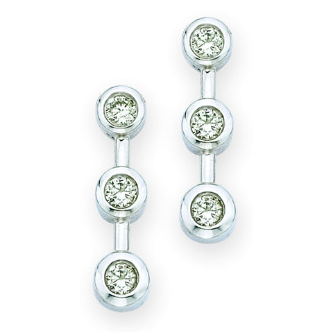 KATARINA Bezel set 3 Diamond Jewelry Set