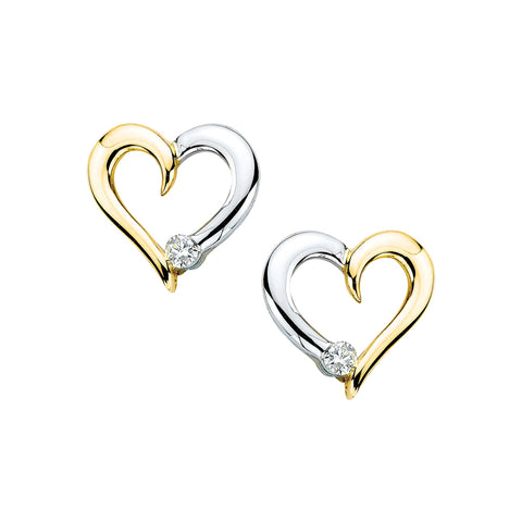 KATARINA Diamond Heart Jewelry Set