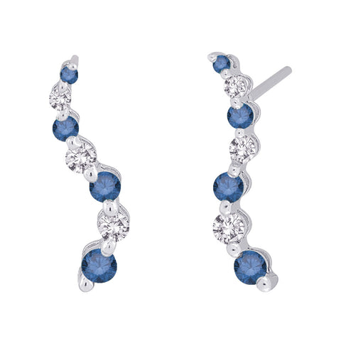 KATARINA Blue and White Alternating Diamond