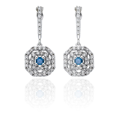 KATARINA Blue and White Diamond Jewelry Set