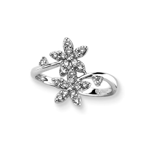 KATARINA Diamond Floral Jewelry Set