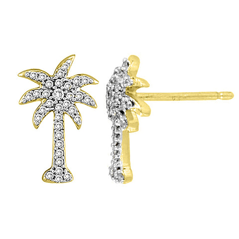 KATARINA Diamond Palm Tree Jewelry Set