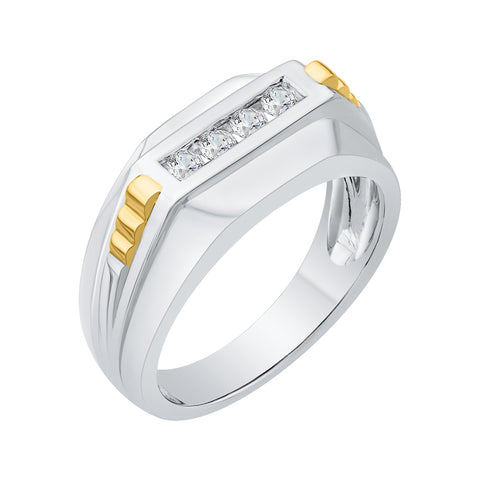 KATARINA Diamond Men's Wedding Band (1/4 cttw GH, I2)