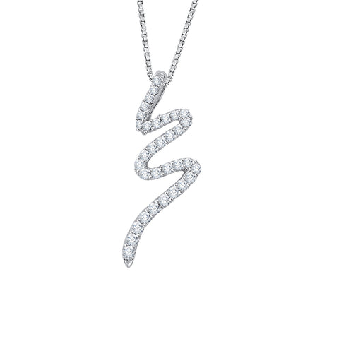 KATARINA Diamond Fashion Pendant Necklace (1/4 cttw)