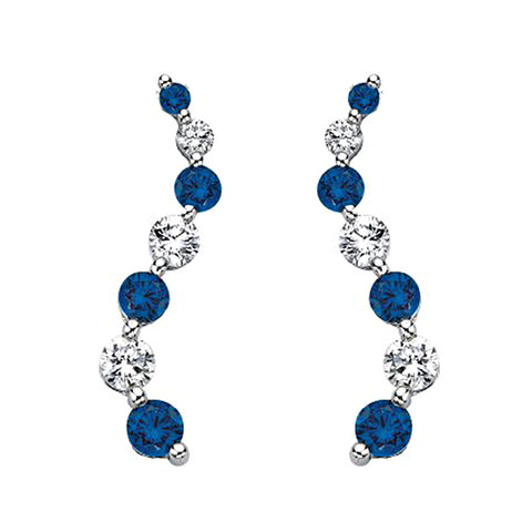 KATARINA Blue and White Alternating Diamond