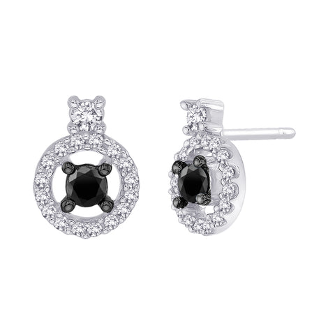 KATARINA Black and White Diamond Jewelry Set (3/4 cttw)