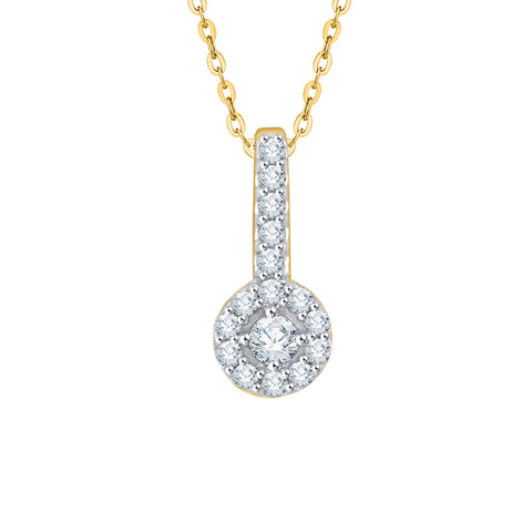 KATARINA Diamond Fashion Pendant Necklace (1/6 cttw)
