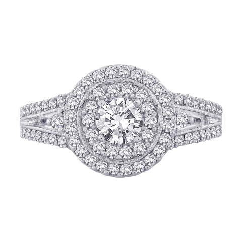 KATARINA Halo Diamond Engagement Ring (1 cttw)