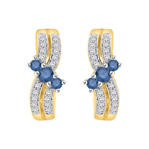 KATARINA 1/2 cttw Diamond Huggie Earrings