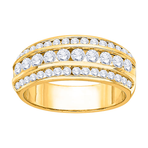 KATARINA Three Row Diamond Anniversary Band (1 cttw)