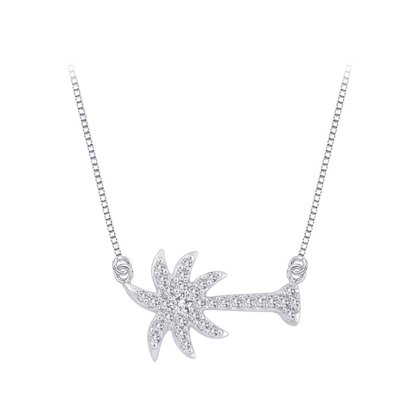 10K White Gold, Sterling Silver