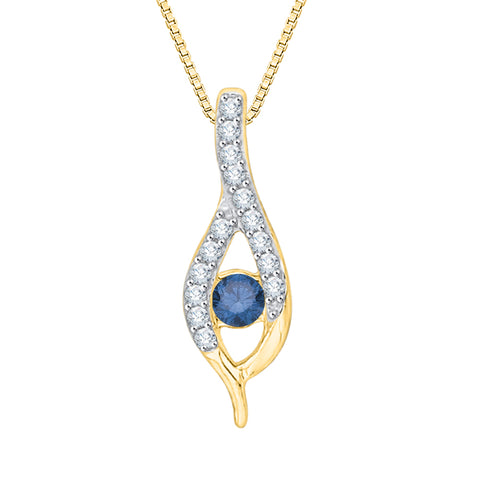 KATARINA Diamond Fashion Pendant Necklace (1/8 cttw GH, I2/I3)