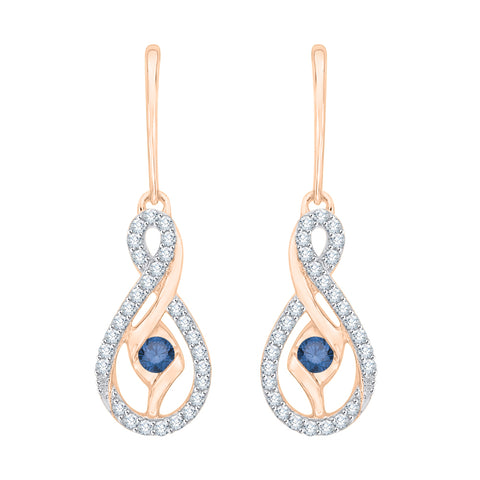 KATARINA Center Diamond Fashion Earrings (1/3 cttw GH, I2/I3)