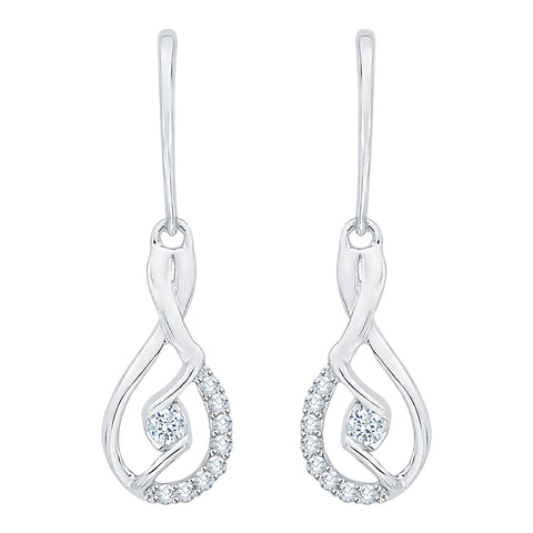 KATARINA Diamond Dangle Earrings (1/8 cttw GH, I2/I3)