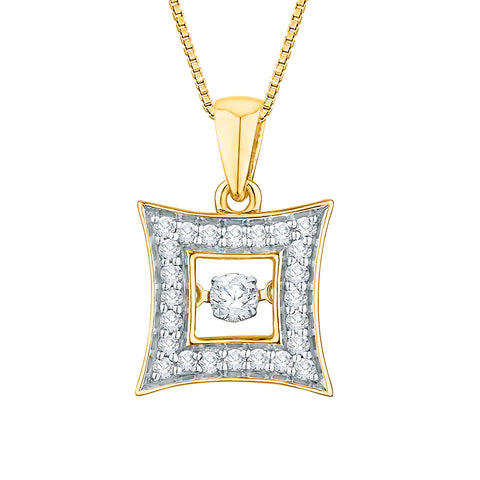 KATARINA Diamond Fashion Pendant Necklace (1/3 cttw)