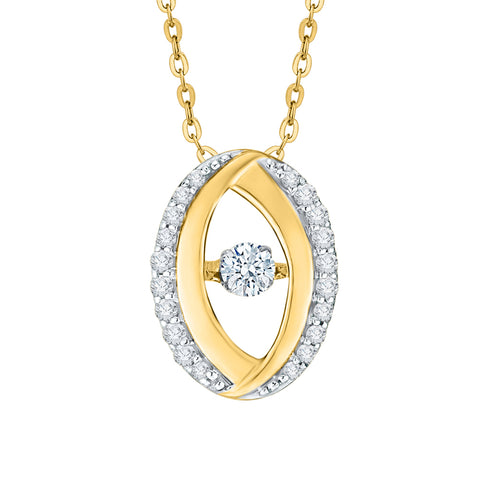 KATARINA Diamond Fashion Pendant Necklace (1/4 cttw)