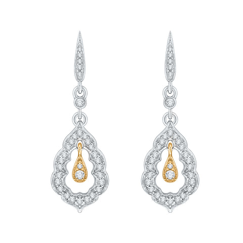 KATARINA Diamond Fashion Dangle Earrings (5/8 cttw GH, SI2)