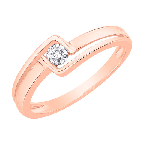 KATARINA 1/8 cttw Diamond Promise Ring GH-I2-I3