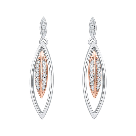 KATARINA 1/3 cttw Diamond Dangle Earrings JK-SI2-I1