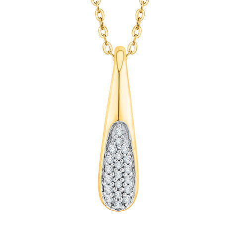 KATARINA Diamond Fashion Pendant Necklace (1/10 cttw)