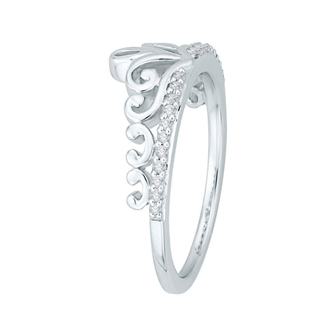 KATARINA Diamond Crown Ring (1/10 cttw GH, I2/I3)