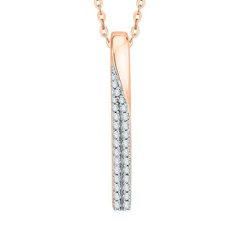 KATARINA Diamond Fashion Pendant Necklace (1/4 cttw)