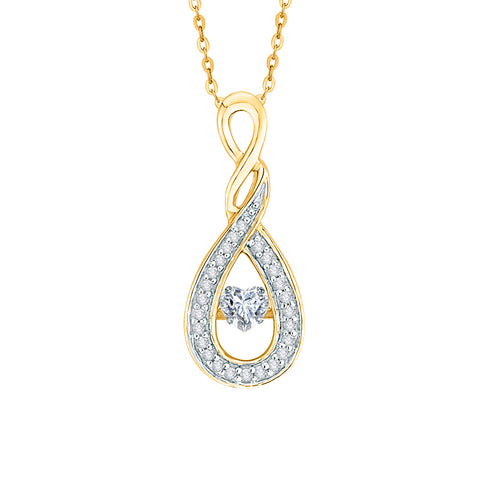 KATARINA Diamond Fashion Pendant Necklace (1/5 cttw)