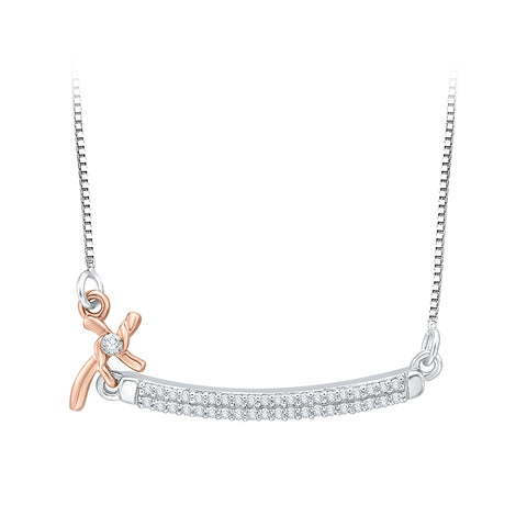 KATARINA 1/6 cttw Diamond Fashion Pendant Necklace JK, SI2-I1