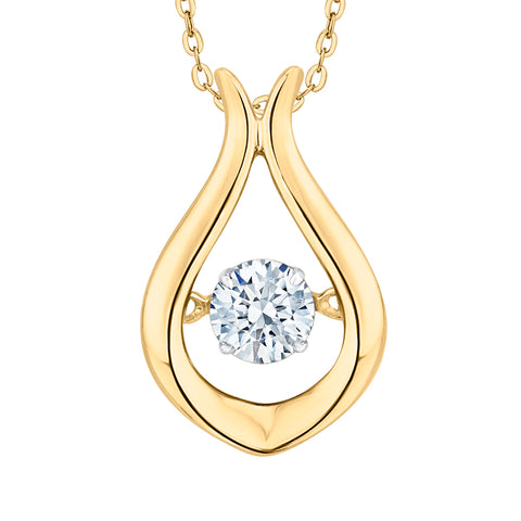 KATARINA Diamond Fashion Pendant Necklace (1/4 cttw)