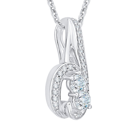 KATARINA Diamond Fashion Pendant Necklace (3/8 cttw)