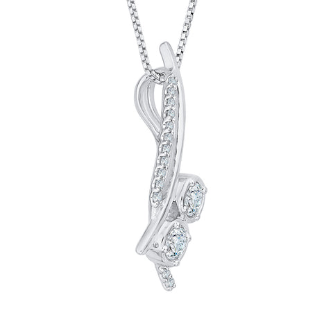 KATARINA Diamond Fashion Pendant Necklace (1/3 cttw)