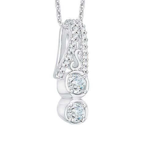 KATARINA Diamond Fashion Pendant Necklace (1/2 cttw)