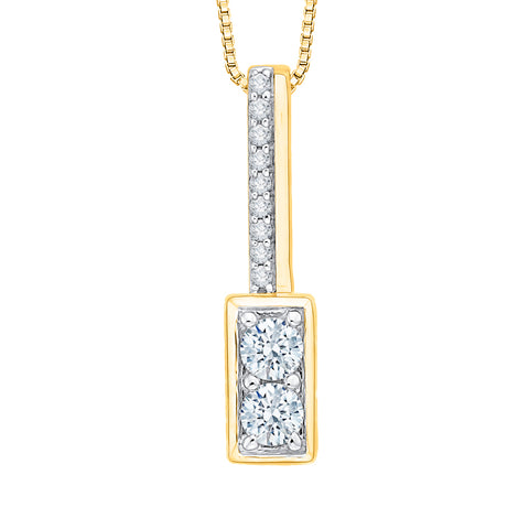 KATARINA Diamond Fashion Pendant Necklace (1/3 cttw)
