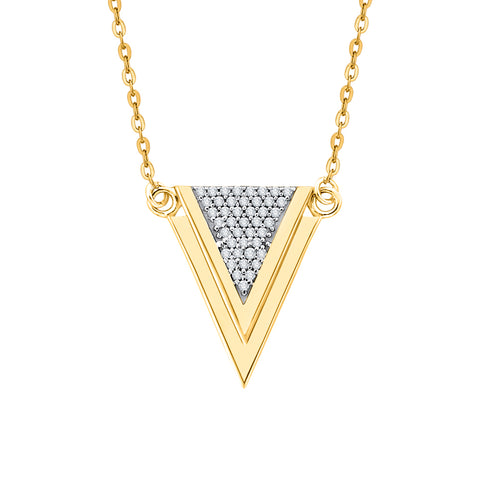 KATARINA Diamond Fashion Pendant Necklace (1/6 cttw)