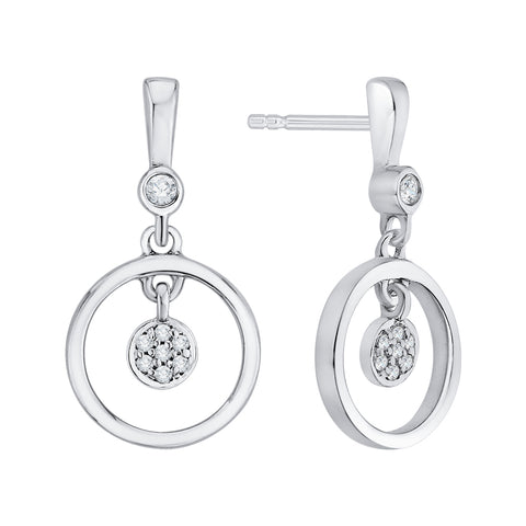 KATARINA Diamond Fashion Earrings (1/10 cttw GH, I2/I3)