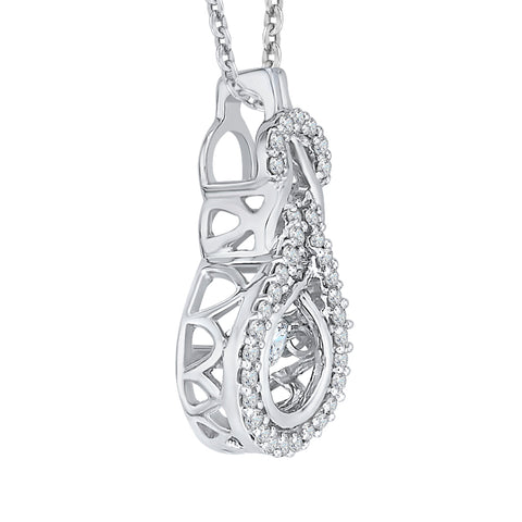 KATARINA Diamond Fashion Pendant Necklace (1/4 cttw)