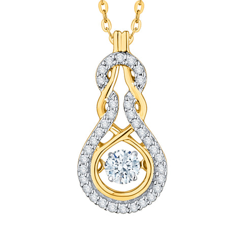 KATARINA Diamond Fashion Pendant Necklace (1/4 cttw)