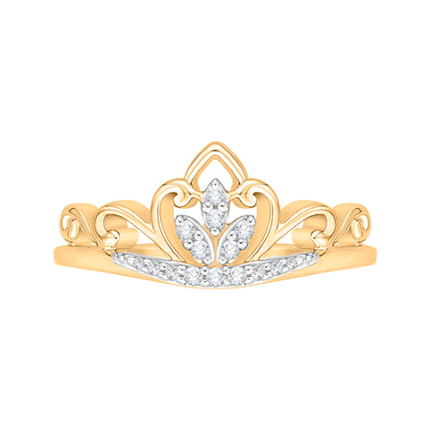 KATARINA Diamond Crown Ring (1/10 cttw)