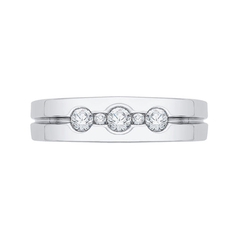 KATARINA Diamond Men's Wedding Band (3/8 cttw GH, I2)