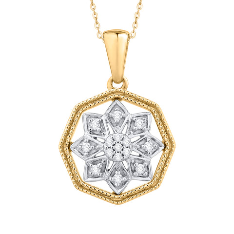 KATARINA Diamond Fashion Pendant Necklace (1/10 cttw)