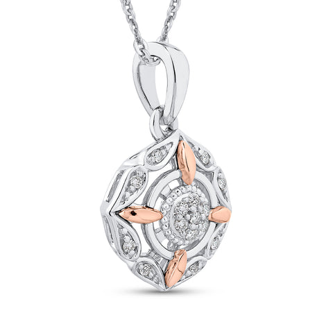 KATARINA Diamond Fashion Pendant Necklace (1/20 cttw)