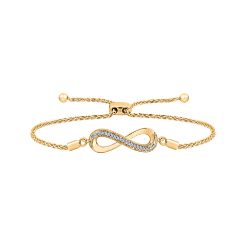 KATARINA Infinity Diamond Tennis Bracelet (1/20 cttw)