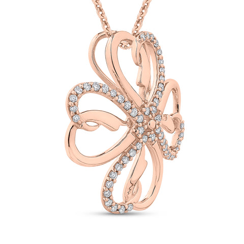 KATARINA Diamond Heart Pendant Necklace (1/5 cttw)